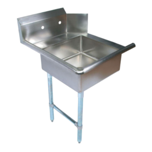 26" Left Side Soiled Dish Table with Sink