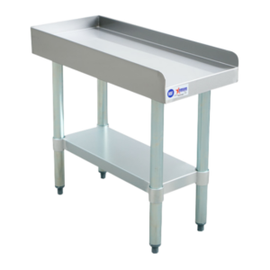 30″ x 12″ Stainless Steel Equipment Stand with Galvanized Undershelf and Legs