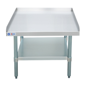 30″ x 30″ Stainless Steel Equipment Stand with Galvanized Undershelf and Legs