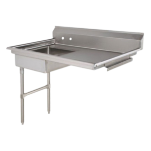 48" Left Side Under Counter Dish Table