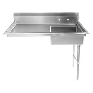 48" Right Side Under Counter Dish Table