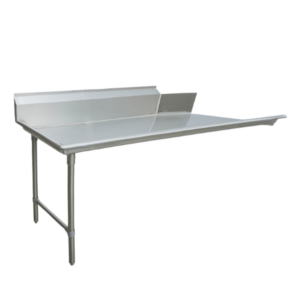 60" Stainless Steel Clean Dish Table – Left Side