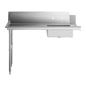 60″ Left Side Soiled Dish Table with Sink