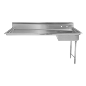 60" Right Side Under Counter Dish Table