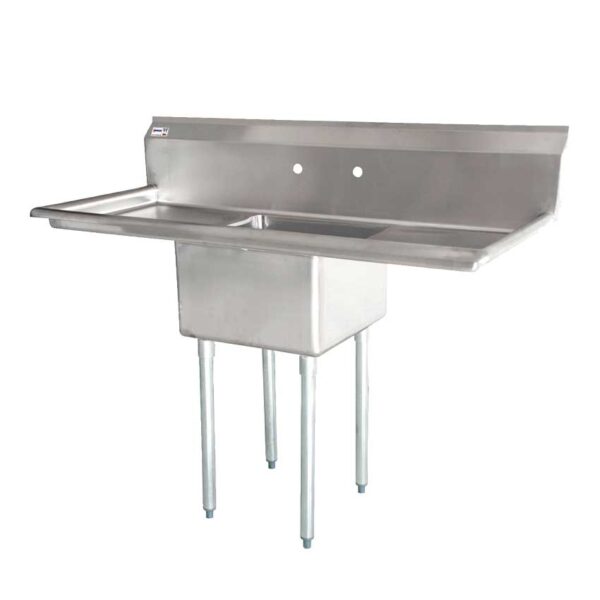 Single Sink 18" x 18" with 2 drainboards