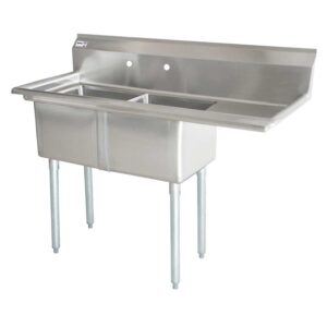 Double Sink 18" x 18" with drainboard