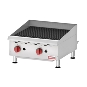 Elite 24″ Countertop Radiant Gas Charbroiler 2 Burners, 80,000 BTU