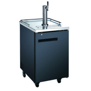 24″ Single Solid Door Kegerator / Beer Dispenser with 1 Tap – 6.5 cu.ft. Capacity