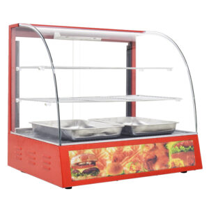 26" Curved Glass Display Warmer with 1.2 kW