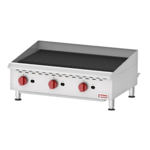 Elite 36″ Countertop Radiant Gas Charbroiler, 3 Burners, 120,000 BTU