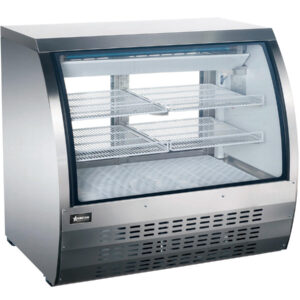 36″ Floor Refrigerated Showcase with Stainless Steel Exterior