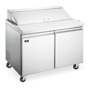47″ Refrigerated Prep Table, 2 Doors, 9.5 cu.ft. Capacity