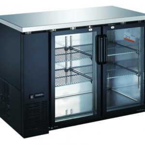 61″ Glass Door Back Bar Cooler with 16 cu.ft. Capacity