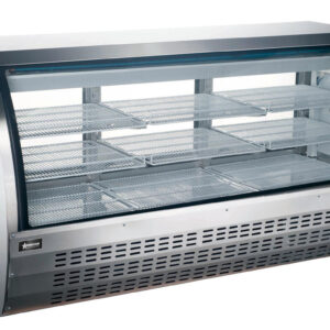 82″ Floor Refrigerated Showcase with Stainless Steel Exterior