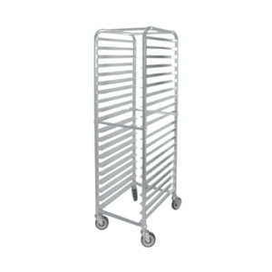 Aluminum Curved Top Bun Pan Rack with 20 slides and 3″ spacing