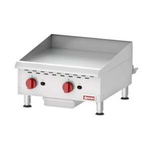 Elite 24″ Countertop Gas Griddle 2 Burner with Manual Control, 60,000 BTU