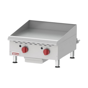 Elite 24" Countertop Gas Griddle 2 Burners with Thermostatic Control – 60,000 BTU
