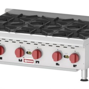 Countertop Stainless Steel Gas Hot Plate with 6 Burners